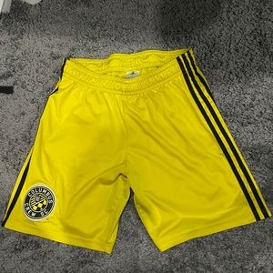 Columbus crew soccer yellow shorts